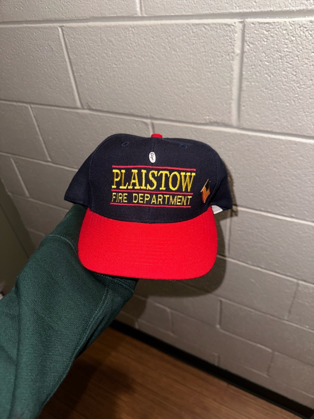 OTTO Plaistow Fire Department Navy and Red Snapback Hat
